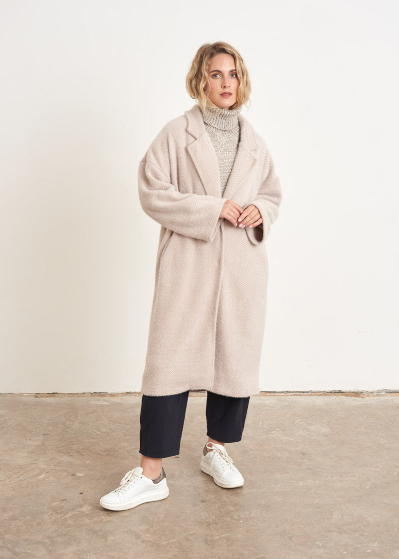 Oatmeal oversized soft coat