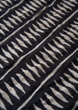 VARLEY PRINT COTTON SCARF - BLACK