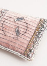 Velvet beaded birdcage decoration
