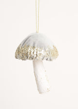 Velvet mushroom decoration