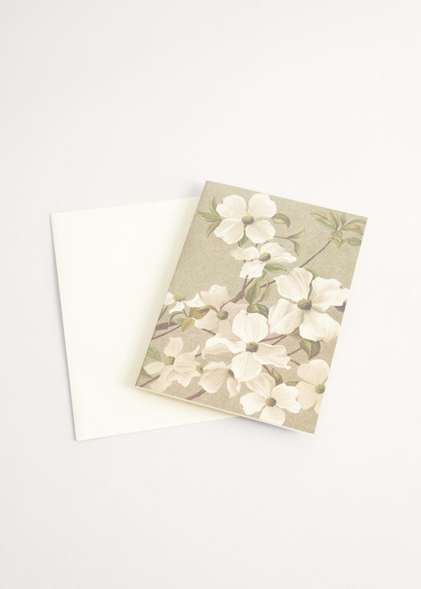 Greeting card with floral illustration