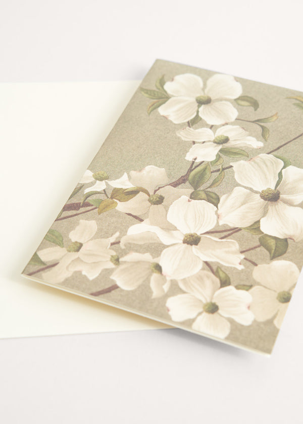 Greeting card with floral illustration