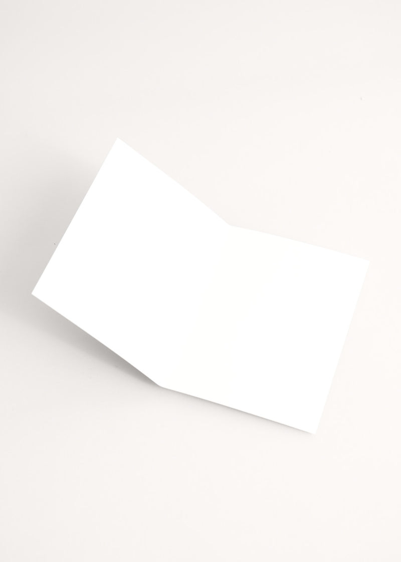 ILLUSTRATED WHITE CORNUS GREETING CARD