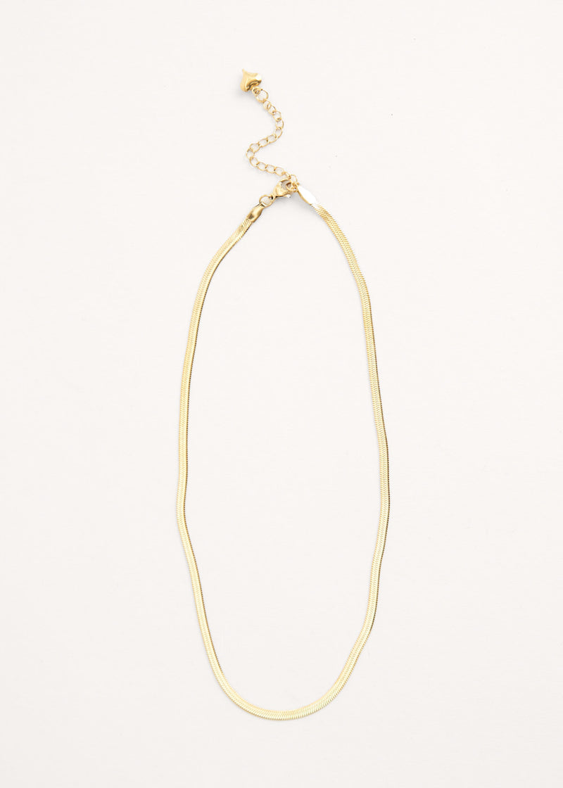 Gold simple chain necklace