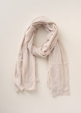 WILMA WAFFLE SCARF - NUDE