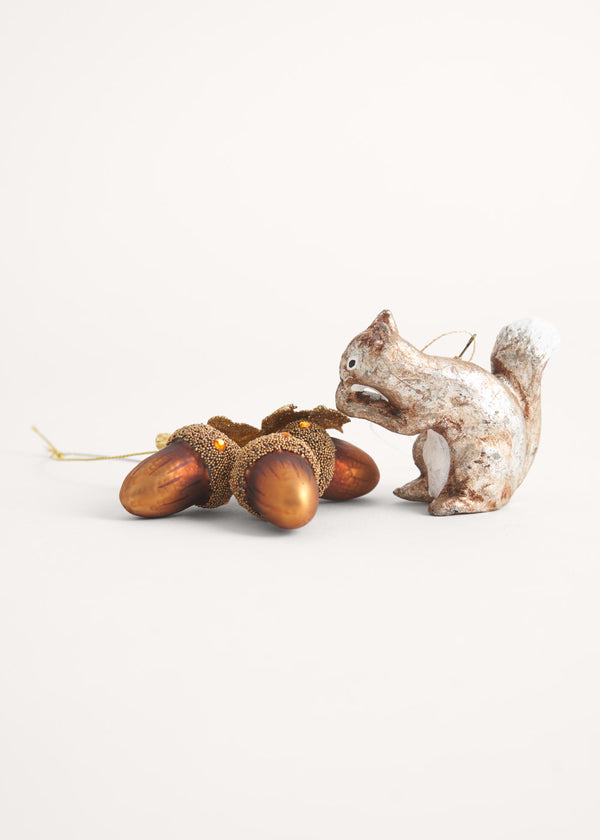Brown acorn Christmas decoration