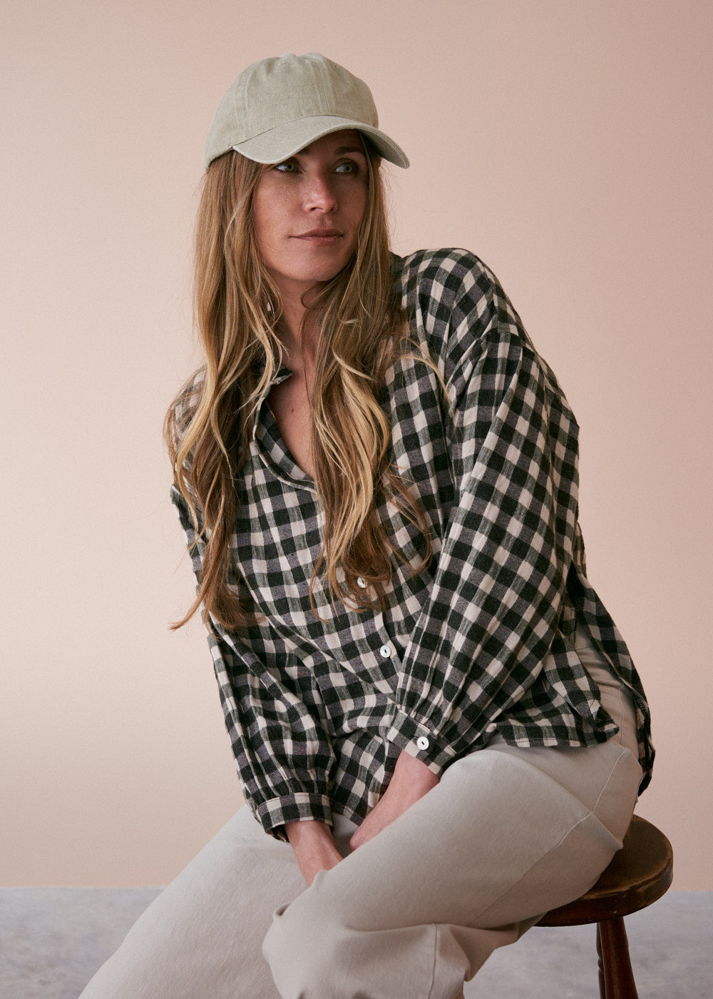 トップス COOTIE PRODUCTIONS Buffalo Check Shirt Yvette Soft Check Shirt - Khaki | Tops & Blouses | BUSBY & FOX