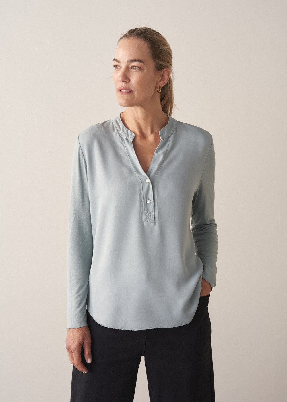 Candice Top - Dusky Blue | Tops | BUSBY & FOX – Busby & Fox