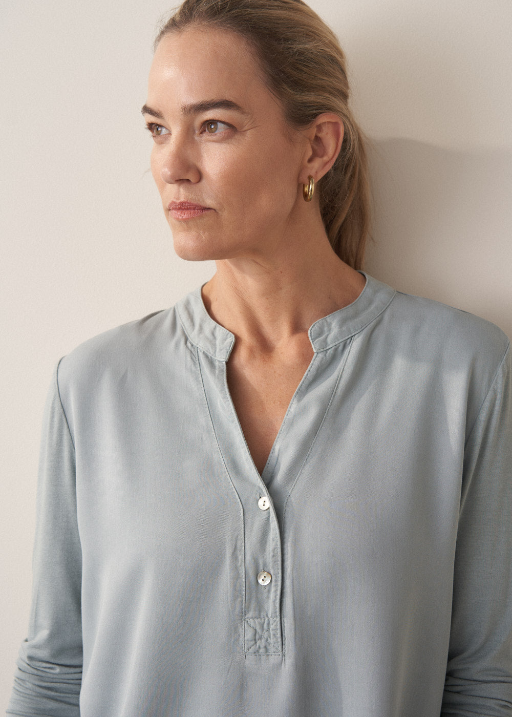 Candice Top - Dusky Blue | Tops | BUSBY & FOX – Busby & Fox