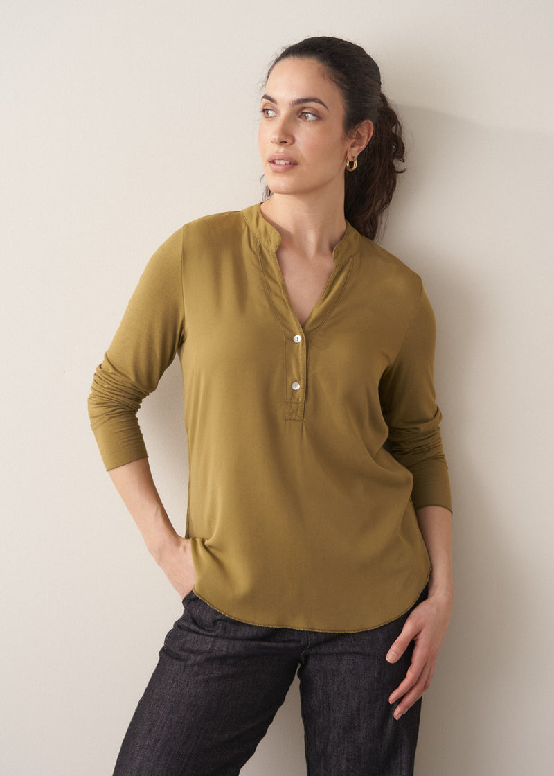 Candice Top - Olive | Tops & Blouses – Busby & Fox