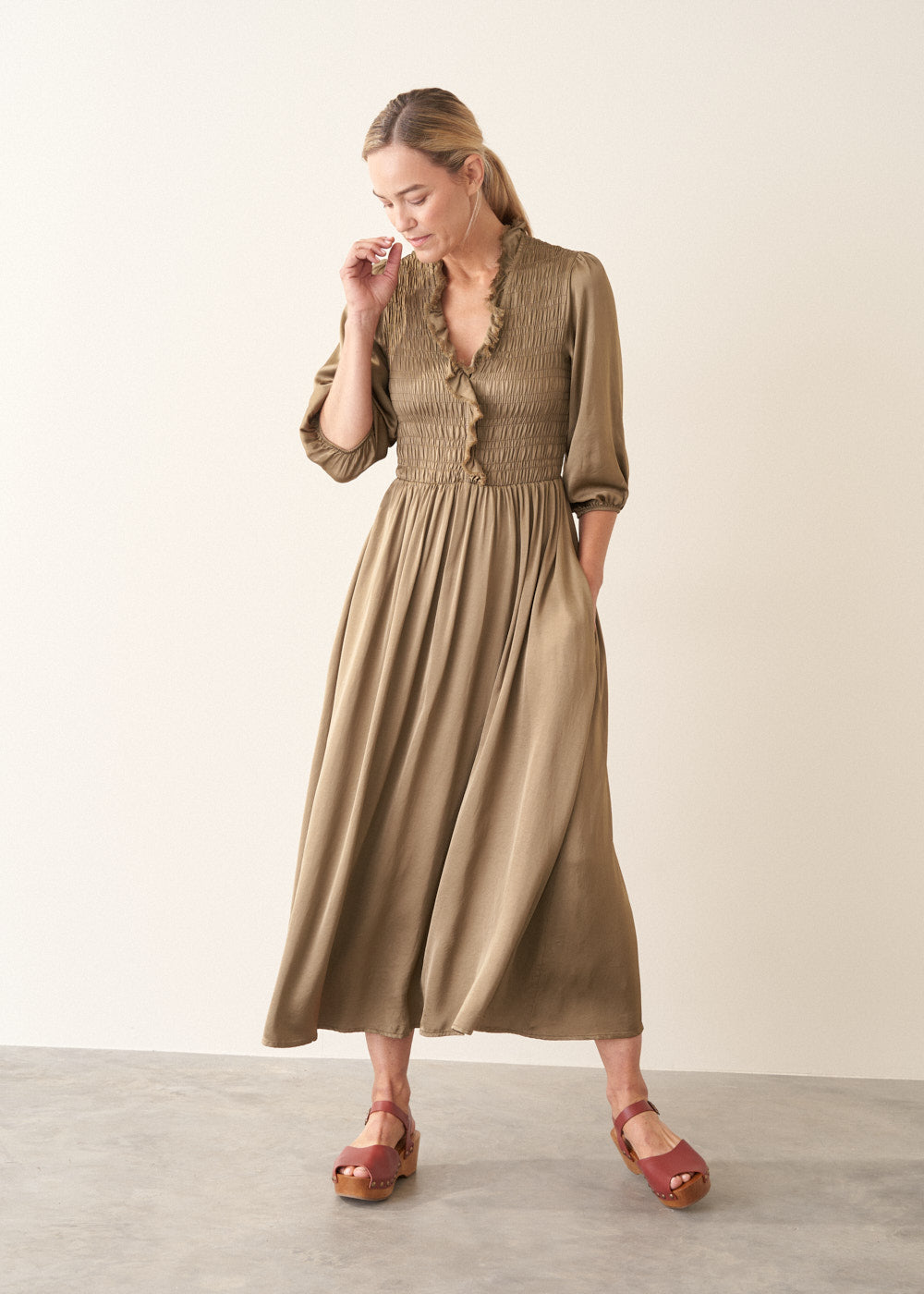 CECILY SATIN DRESS