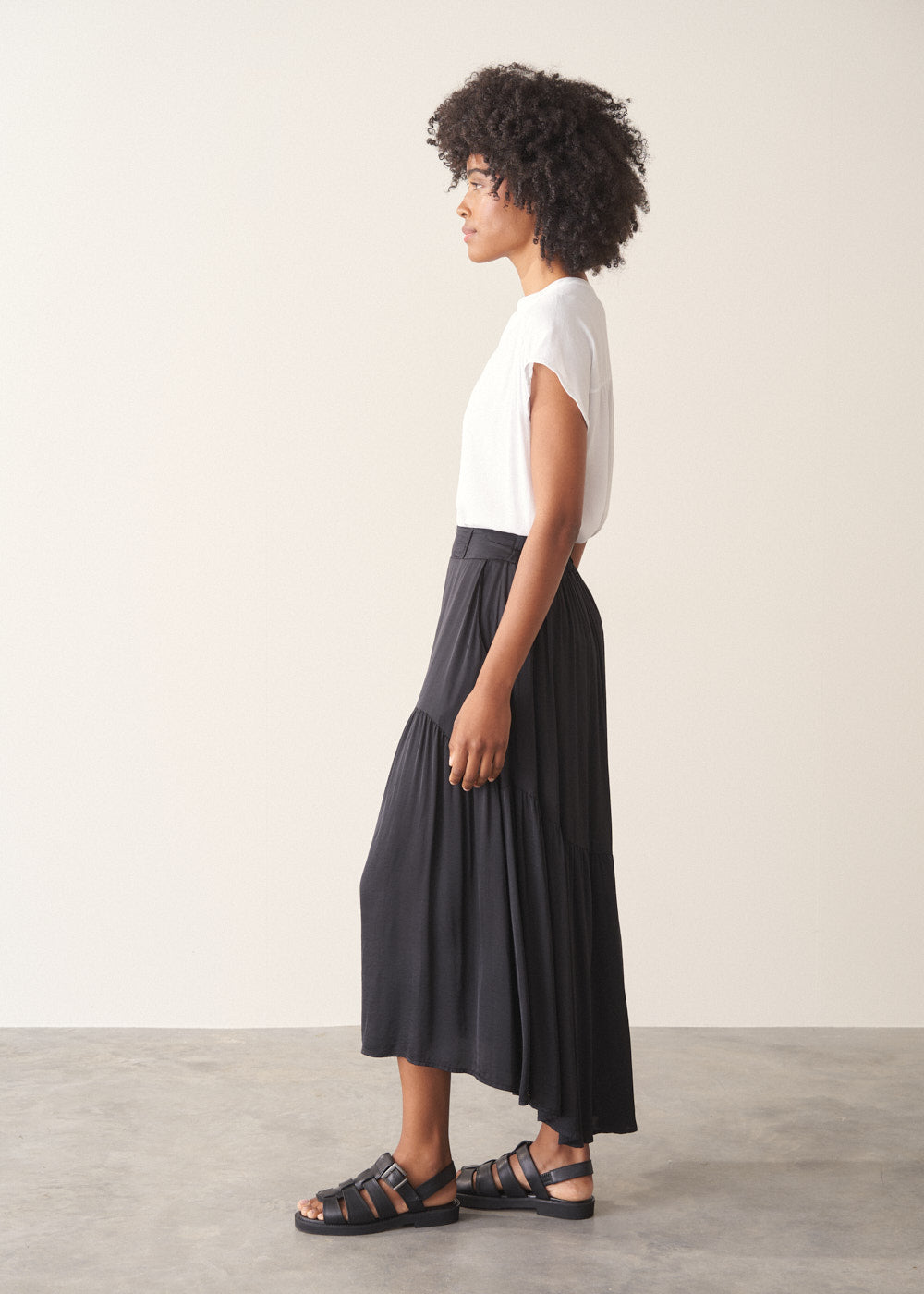 Chloe Satin Skirt - Black | Skirts | BUSBY & FOX – Busby & Fox