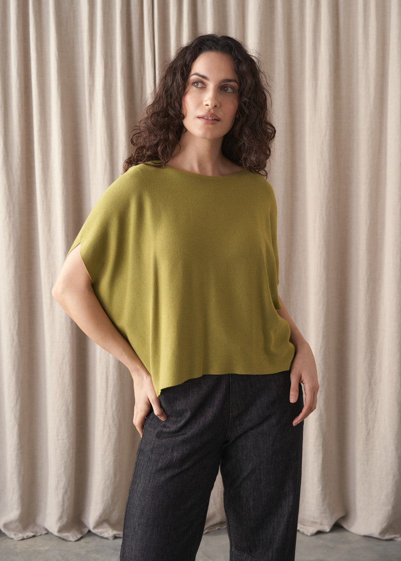 Cosima Sleeveless Sweater - Olive | Knitwear – Busby & Fox