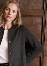 DEE CHECK JACKET - KHAKI