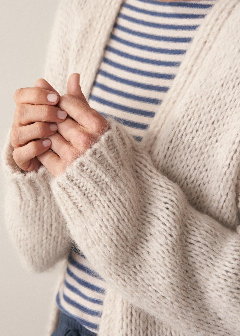 Dina Chunky Knit - Oatmeal | Knitwear | BUSBY & FOX – Busby & Fox