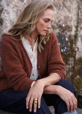 EDIE CARDIGAN - BURNT ORANGE