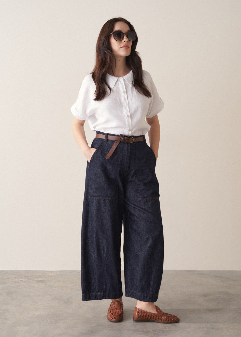 Elizabeth Denim Cargo Trousers