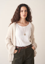 LEILA CRYSTAL NECKLACE - GREY