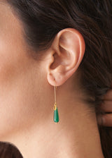 GABRIELLE DROP EARRINGS - GREEN