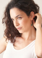GABRIELLE DROP EARRINGS - GREEN