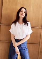 LOIS LINEN SHIRT - WHITE
