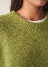 LOLA KNITTED ROUND NECK TANK - GREEN