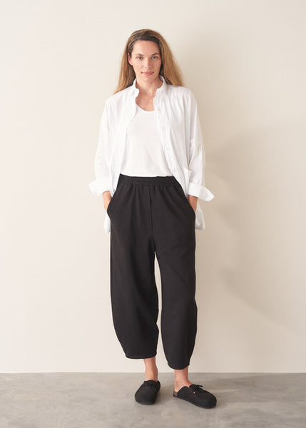Lolly Barrel Leg Jersey Trouser - Black | Bottoms – Busby & Fox