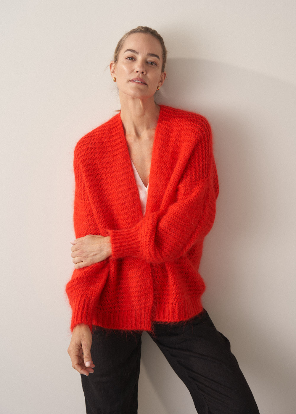 トップス sullen tokyo / jarey knit cardigan Buy Friends Like These Cream Fringe Sleeve Cable Cardigan from