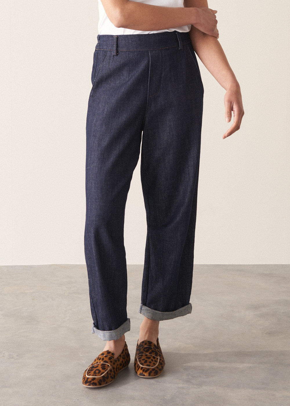 Ch!iiibag Tapered DenimPants サイズ36 Norah Tapered Leg Denim Trousers - Indigo – Busby & Fox