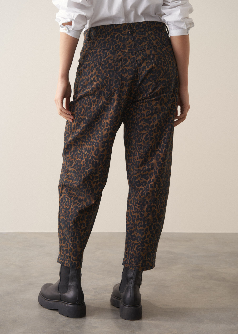 美品00s PHENOMENON Leopard Combat trousers Paulo Barrel Leg Trouser - Dark Leopard | Bottoms – Busby & Fox