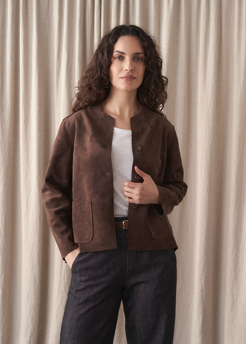 Tonya Faux Suede Jacket | Jackets & Coats | BUSBY & FOX – Busby & Fox