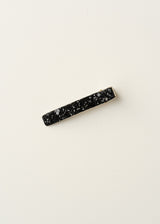 Black glitter hair clip