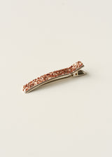Pink glitter hair clip