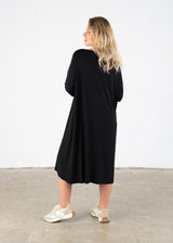 Black long sleeve tunic dress