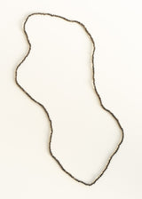 Dark grey crystal bead necklace