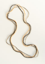 Dark grey crystal bead necklace