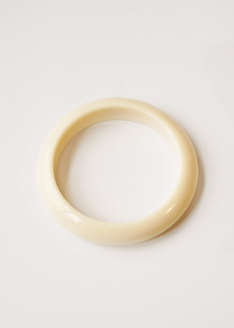 Cream resin bangle