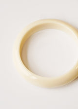 Cream resin bangle