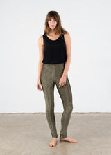 Gold metallic leggings