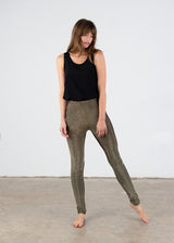 Gold metallic leggings
