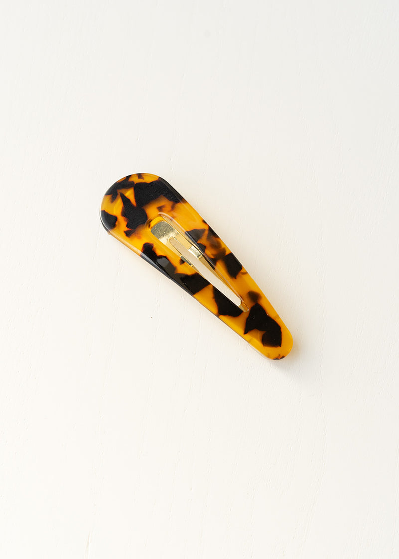Tortoiseshell simple hairclip